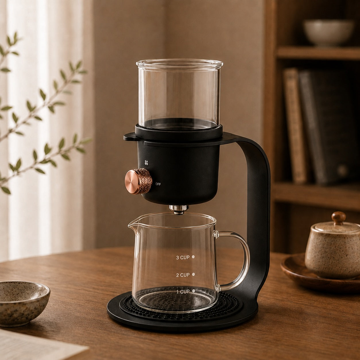 Porcelain Drip Coffee and Tea Pot