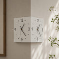 Geometric Corner Wall Clock