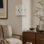 Geometric Corner Wall Clock