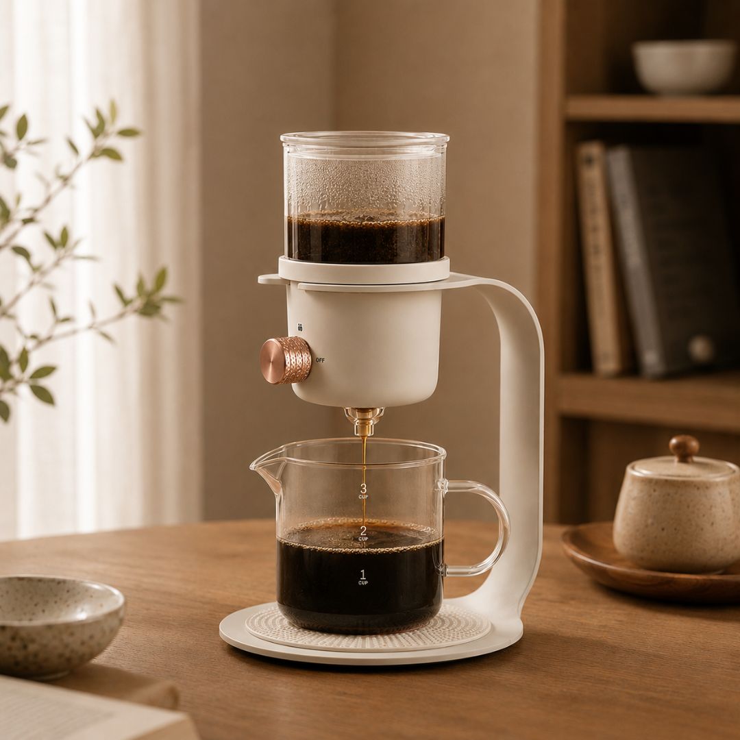 Porcelain Drip Coffee and Tea Pot